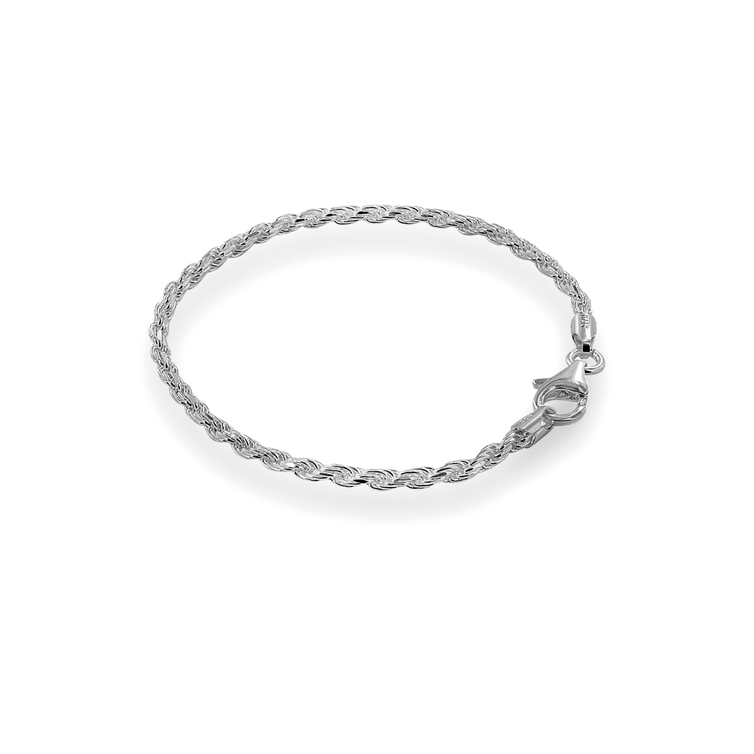 Rope Bracelet in Silver (Steel)