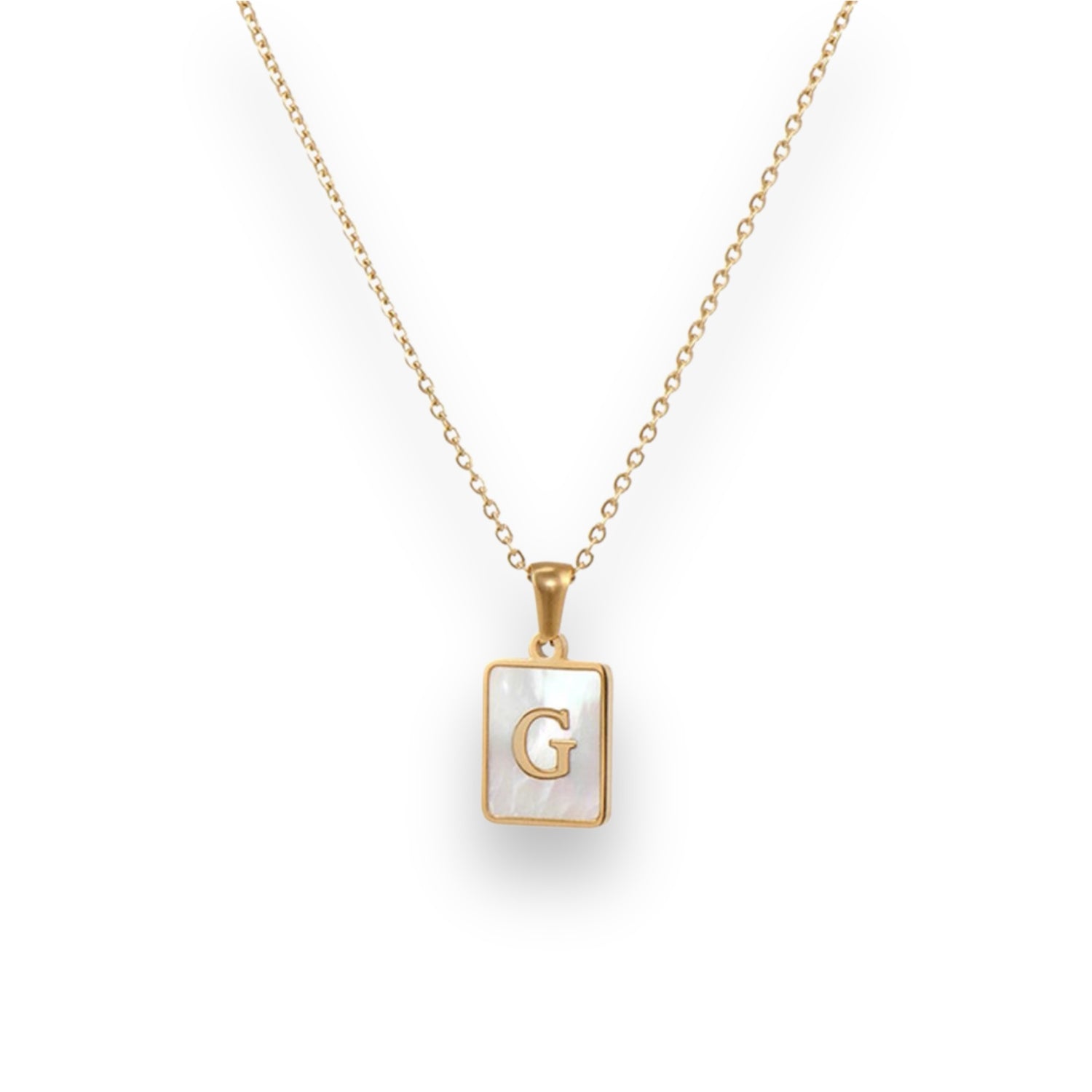 Pearl Initial Necklace