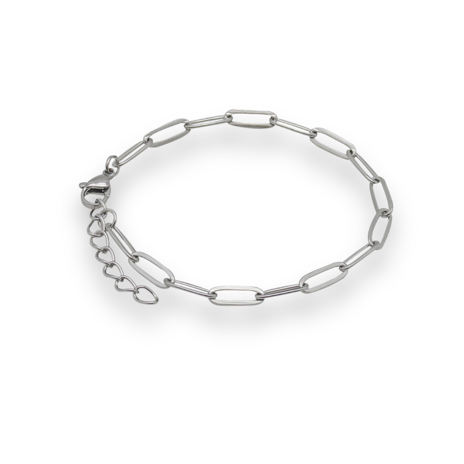 Paperclip Bracelet in Silver (Steel)